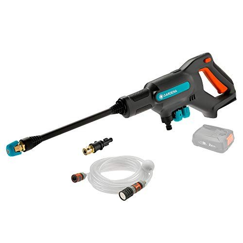 Gardena Akku-Mitteldruckreiniger AquaClean 24/18V P4A ohne Akku: Akku-Reiniger für den Außenbereich, 3 Reinigungsstufen, max. Druck 24 bar, inkl. Saugschlauch, OGS-Anschlüsse und Filter (14800-55) - 1