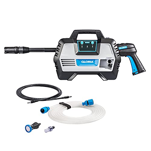 GLORIA MultiJet 230 V - Multifunktionaler Elektro-Hochdruckreiniger | 120 bar max. Pumpleistung | Nutzbar als Schaumpistole, Sprüher, Bürste | 3 Druckstufen, 4-in-1 Düse, 75cm Lanze, 5m Schlauch - 1