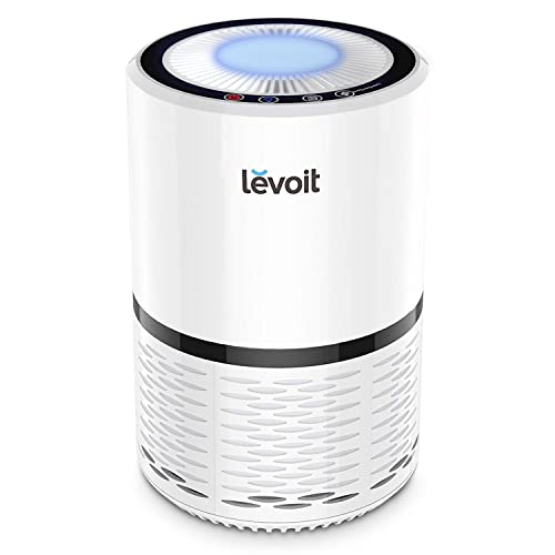 LEVOIT H13 HEPA Luftreiniger für Allergiker, Luftfilter gegen 99,97% von Schimmel Staub Rauch Pollen für Raucherzimmer Küche, Air Purifier mit Nachtlicht, 3 Lüfterstufen 25dB leiser Betrieb, Ozonfrei - 1