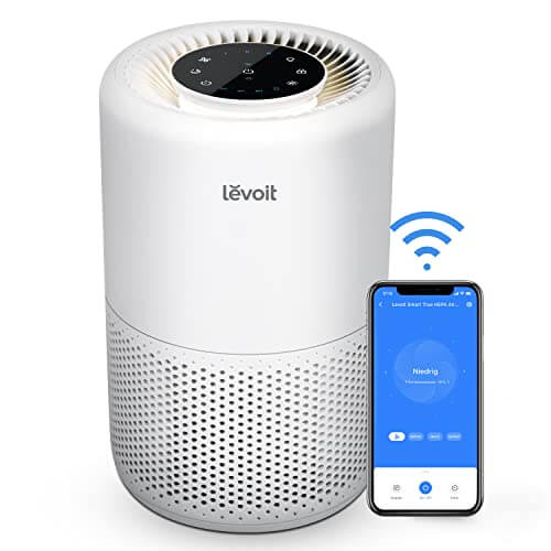 LEVOIT Luftreiniger H13 HEPA Filter für Allergiker, Luftfilter gegen 99,97% von Staub Pollen Gerüche, CADR 170m³/h bis zu 35㎡ Raucherzimmer, Air Purifier Schlafmodus Nachtlicht Timer, App Steuerung - 1